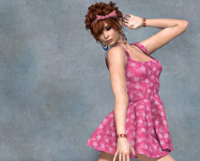 Картинка 3д+графика люди+ people девушка взгляд фон