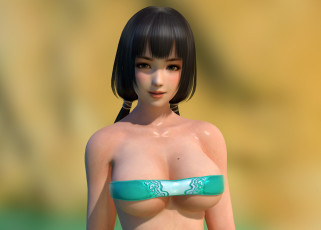 Картинка 3д+графика люди+ people девушка фон взгляд