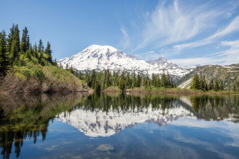 Картинка природа реки озера река лес