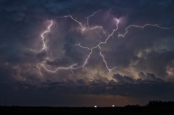 Картинка природа молния +гроза шторм