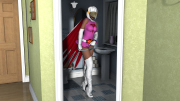 Картинка 3д+графика фантазия+ fantasy девушка взгляд фон