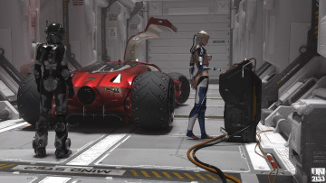 Картинка 3д+графика фантазия+ fantasy фон девушки взгляд