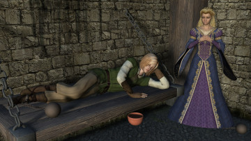 Картинка 3д+графика люди+ people девушки фон взгляд