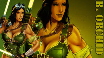 Картинка рисованное комиксы униформа фон девушка