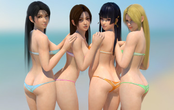 Картинка 3д+графика люди+ people фон взгляд девушки