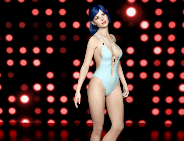 Обои картинки фото 3д графика, люди , people, девушка, взгляд, фон