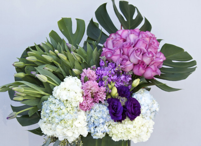 Обои картинки фото цветы, букеты,  композиции, разноцветные