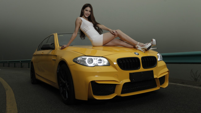 Обои картинки фото автомобили, -авто с девушками, девушка, взгляд, автомобиль, фон