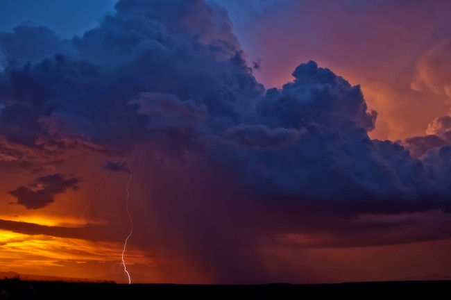 Обои картинки фото природа, молния,  гроза, шторм