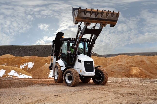 Обои картинки фото техника, фронтальные погрузчики, hidromek