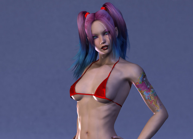 Обои картинки фото 3д графика, люди , people, фон, взгляд, девушка