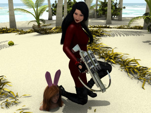 Картинка 3д+графика люди+ people фон взгляд девушка