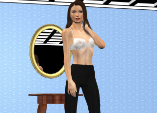 Картинка 3д+графика люди+ people фон взгляд девушка