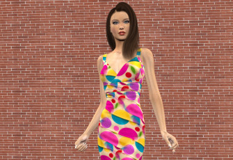 Картинка 3д+графика люди+ people фон взгляд девушка