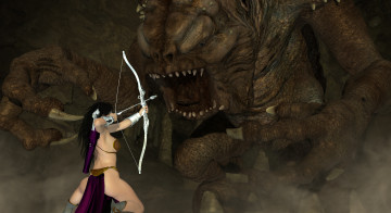 Картинка 3д+графика фантазия+ fantasy фон девушка взгляд