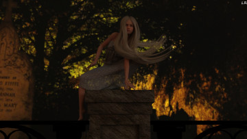 Картинка 3д+графика фантазия+ fantasy фон взгляд девушка