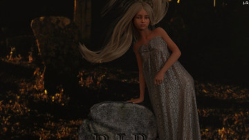 Картинка 3д+графика фантазия+ fantasy фон взгляд девушка