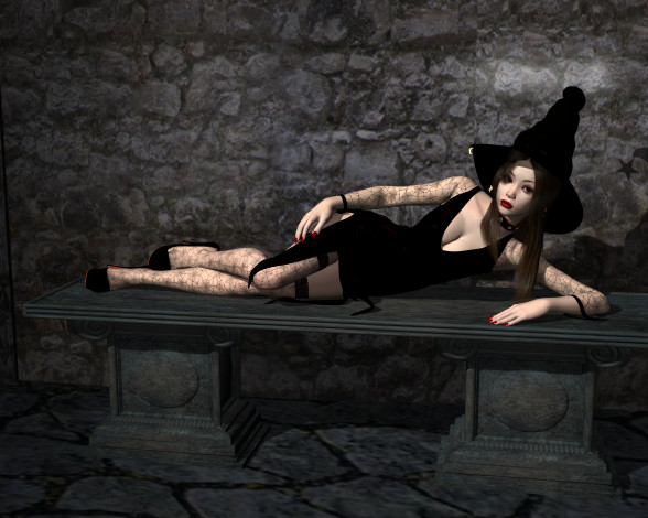 Обои картинки фото 3д графика, праздники , holidays, фон, взгляд, девушка