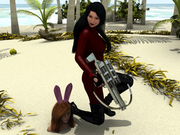 Обои картинки фото 3д графика, люди , people, фон, взгляд, девушка