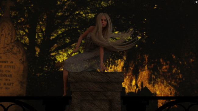 Обои картинки фото 3д графика, фантазия , fantasy, фон, взгляд, девушка