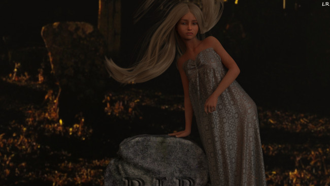 Обои картинки фото 3д графика, фантазия , fantasy, фон, взгляд, девушка