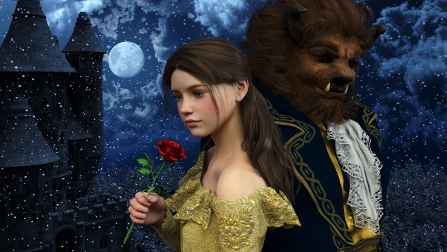 Обои картинки фото 3д графика, фантазия , fantasy, взгляд, фон, девушка