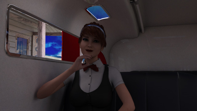 Обои картинки фото 3д графика, люди , people, взгляд, фон, девушка