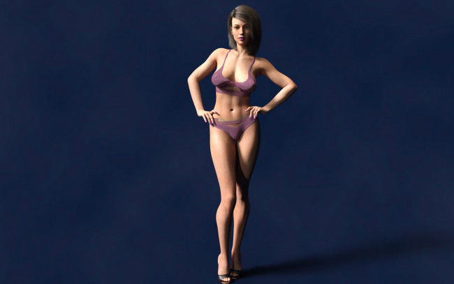 Обои картинки фото 3д графика, люди , people, фон, девушка, взгляд