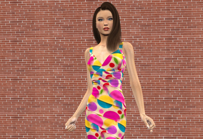 Обои картинки фото 3д графика, люди , people, фон, взгляд, девушка