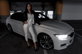 Картинка автомобили -авто+с+девушками паркинг фото девушка бмв
