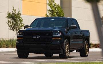 Картинка 2019+chevrolet+silverado+double+cab +vossen+wheels автомобили chevrolet черный сhevrolet silverado double cab американские пикап тюнинг vossen wheels 2019