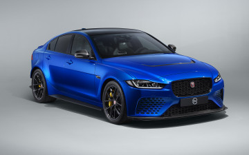 Картинка 2019+jaguar+xe+sv+project+8+touring автомобили jaguar sv xe ягуар внешность седан 2019 touring project 8 британские синий новый