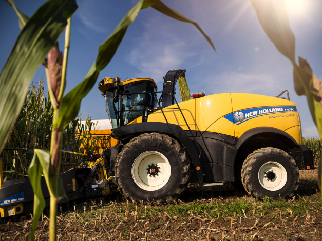 Обои картинки фото техника, комбайны, new, holland