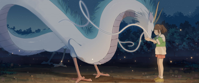 Обои картинки фото аниме, spirited away, унесённые, призраками