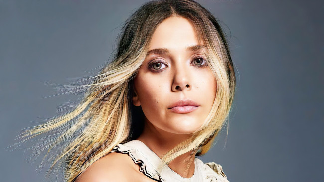 Обои картинки фото девушки, elizabeth olsen, блондинка, лицо