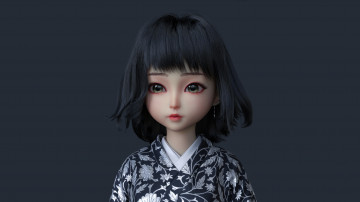 Картинка 3д+графика аниме+ anime девушка