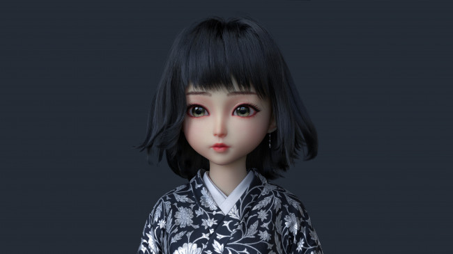 Обои картинки фото 3д графика, аниме , anime, девушка