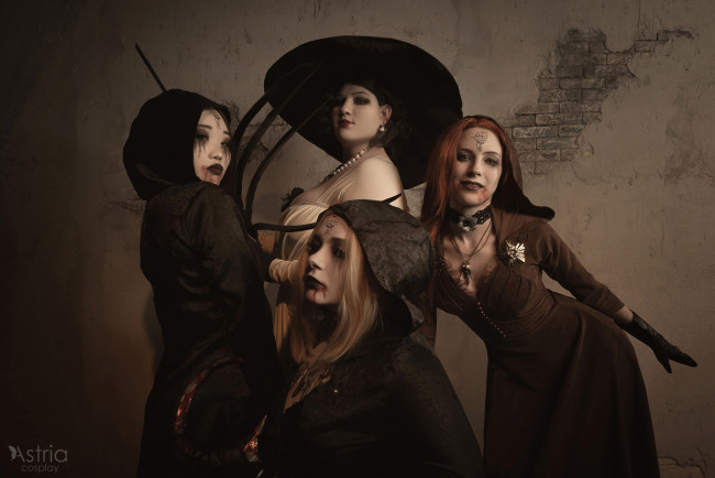 Обои картинки фото девушки, - креатив,  косплей, леся, шинджу, дарья, ким, анастасия, куприянова, костюмы