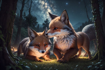 Картинка фэнтези существа нейросети графика нейроарт ai art нейронные сети рисунки нейро искусство