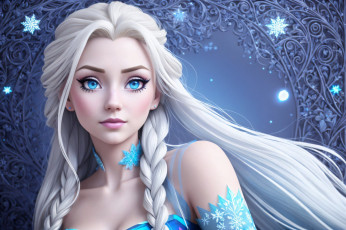 Картинка мультфильмы frozen нейросети графика нейроарт ai art нейронные сети рисунки нейро искусство