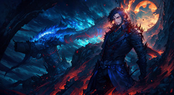 Картинка аниме ангелы +демоны нейросети графика нейроарт ai art нейронные сети рисунки нейро искусство