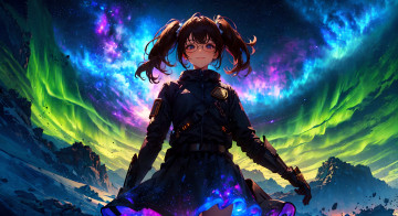 Картинка аниме пейзажи +природа нейросети графика нейроарт ai art нейронные сети рисунки нейро искусство