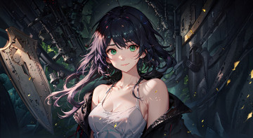 Картинка аниме unknown +другое+ нейросети графика нейроарт ai art нейронные сети рисунки нейро искусство