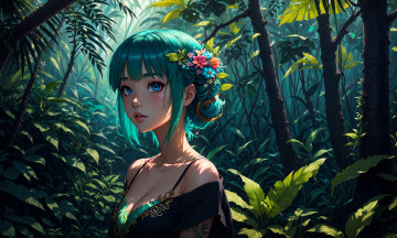 Картинка аниме пейзажи +природа нейросети графика нейроарт ai art нейронные сети рисунки нейро искусство