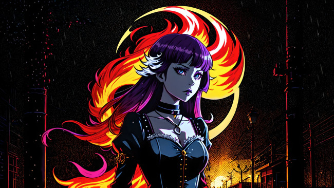 Обои картинки фото аниме, магия,  колдовство,  halloween, нейросети, графика, нейроарт, ai, art, нейронные, сети, рисунки, нейро, искусство