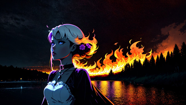 Обои картинки фото аниме, магия,  колдовство,  halloween, нейросети, графика, нейроарт, ai, art, нейронные, сети, рисунки, нейро, искусство