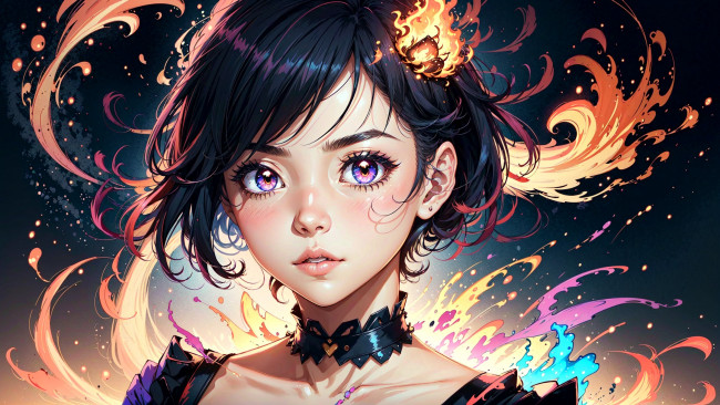 Обои картинки фото аниме, unknown,  другое , нейросети, графика, нейроарт, ai, art, нейронные, сети, рисунки, нейро, искусство