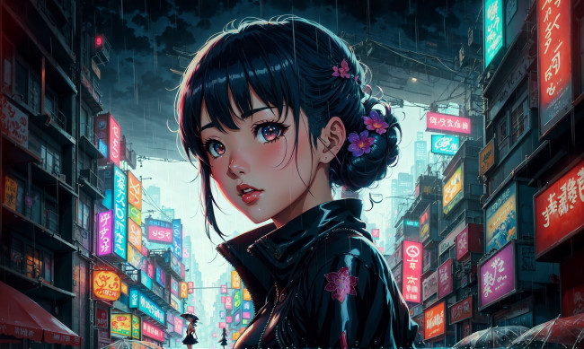 Обои картинки фото аниме, город,  улицы,  интерьер,  здания, нейросети, графика, нейроарт, ai, art, нейронные, сети, рисунки, нейро, искусство