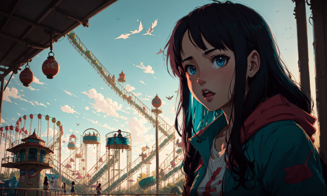 Обои картинки фото аниме, unknown,  другое , нейросети, графика, нейроарт, ai, art, нейронные, сети, рисунки, нейро, искусство