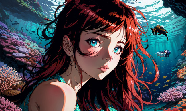 Обои картинки фото аниме, unknown,  другое , нейросети, графика, нейроарт, ai, art, нейронные, сети, рисунки, нейро, искусство